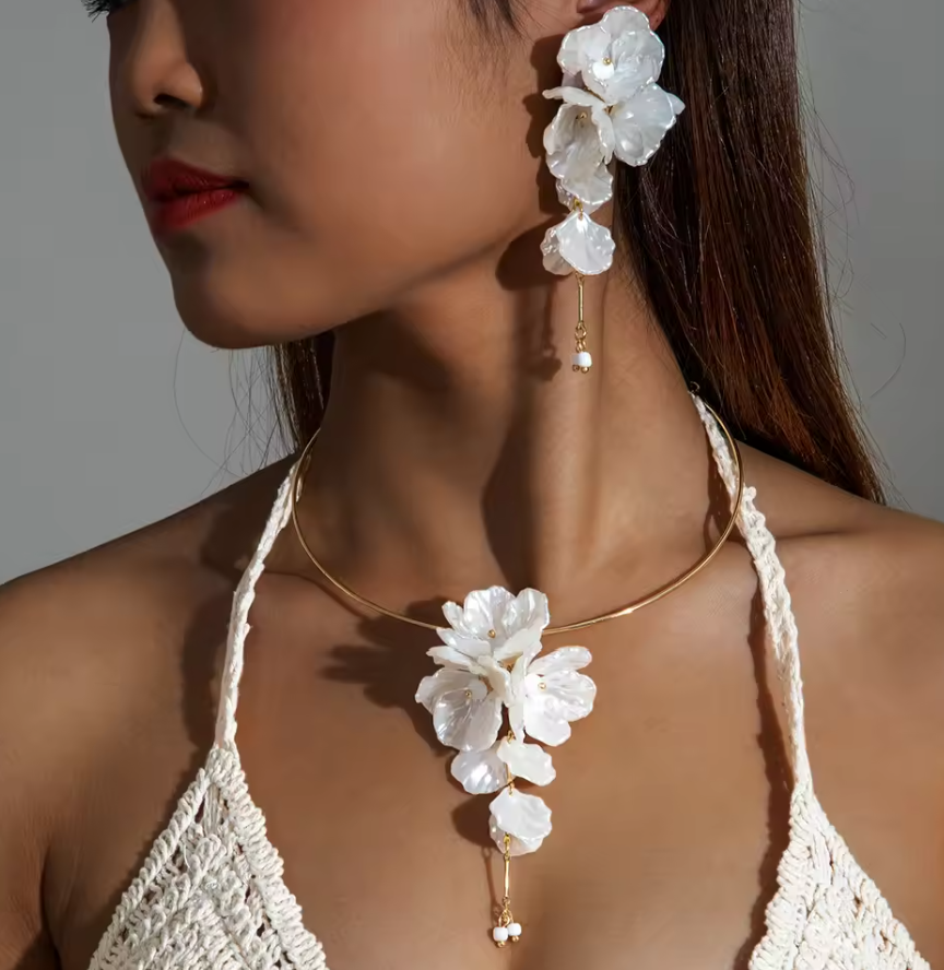 Conjunto Flor Blanco