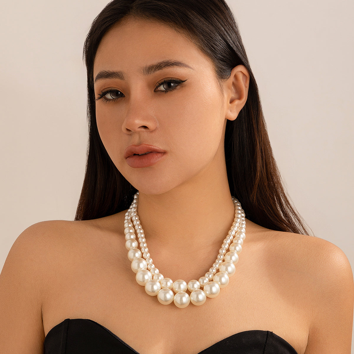 Set Collar Velvet Chain