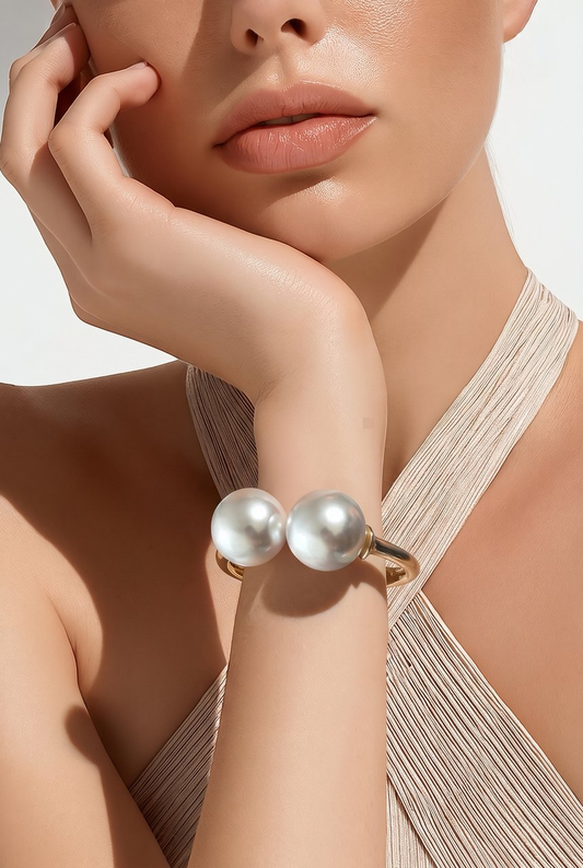 Brazalete Perlas Gemelas