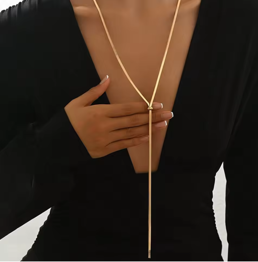 Collar Larga Dorada