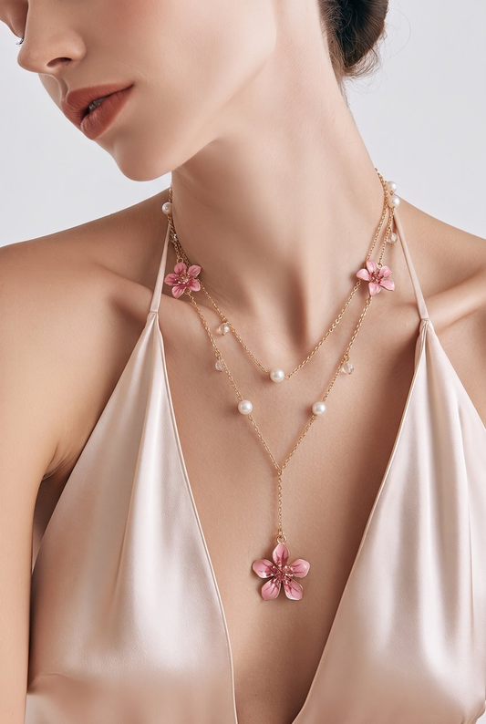Set Collar y Aretes Golden Sun